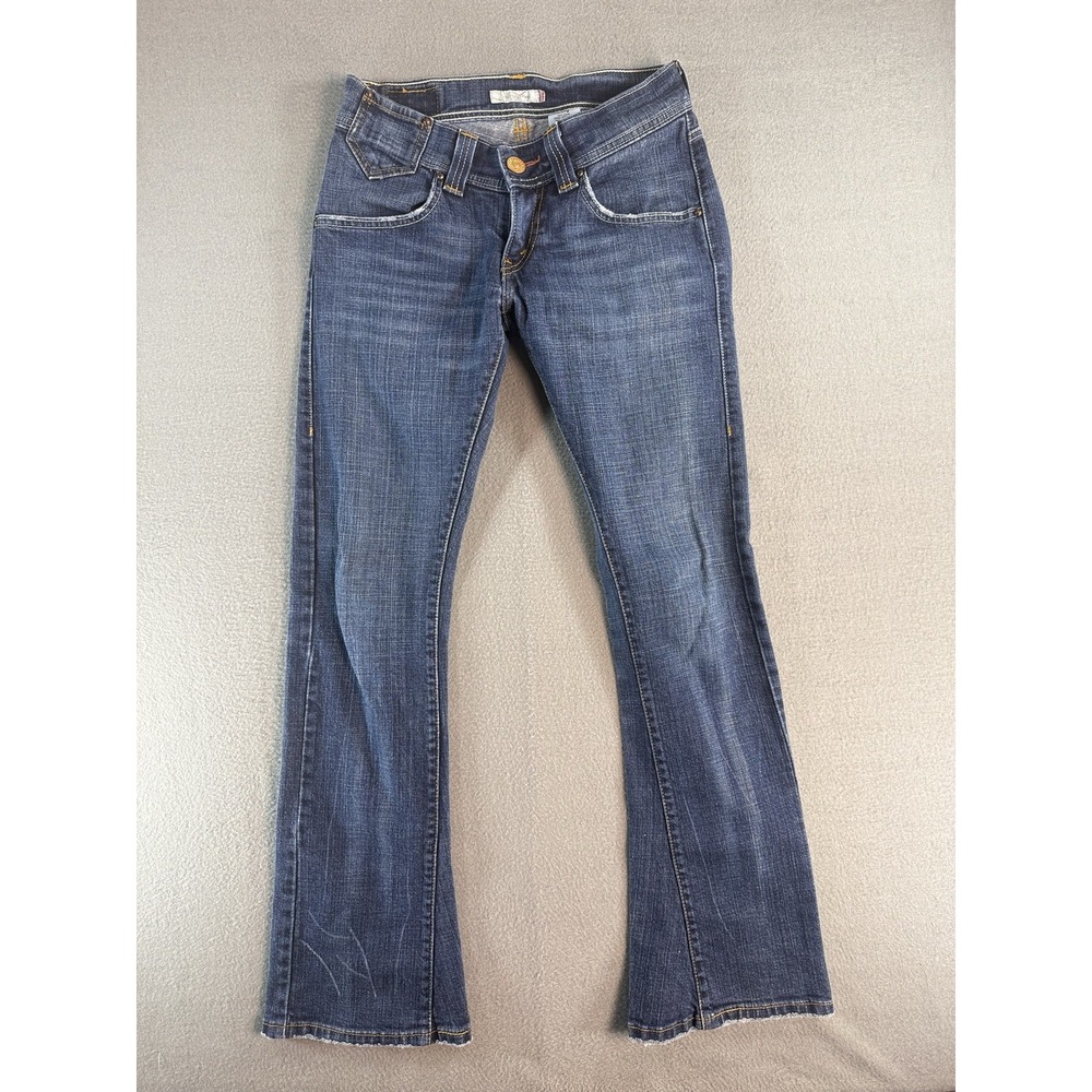 Levi's Slim Bootcut Jeans Womens 3 Medium Wash Blue Low Rise Stretch Denim